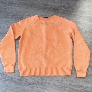 Lands' End Women's Crew Neck Sweater - Orange